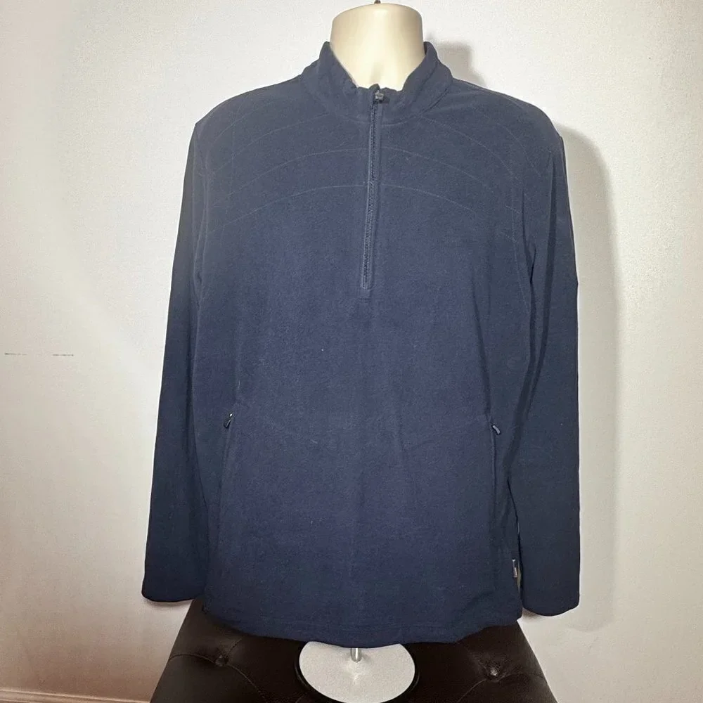 Men's ClimaWarm Adidas 1/4 Zip Fleece Pullover - Size Medium